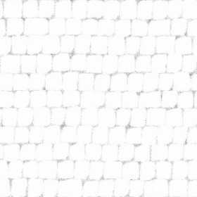 Textures   -   ARCHITECTURE   -   ROADS   -   Paving streets   -   Cobblestone  - Street porfido paving cobblestone texture seamless 07441 - Ambient occlusion