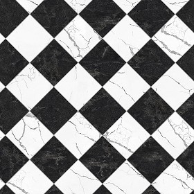 Textures   -   ARCHITECTURE   -   TILES INTERIOR   -   Marble tiles   -  Marble geometric patterns - Black and white marble tile texture seamless 21128