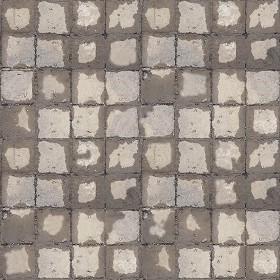 Textures   -   ARCHITECTURE   -   PAVING OUTDOOR   -   Concrete   -   Blocks damaged  - Concrete paving outdoor damaged texture seamless 05490 (seamless)