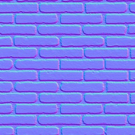 Textures   -   ARCHITECTURE   -   BRICKS   -   Facing Bricks   -   Smooth  - Facing smooth bricks texture seamless 00260 - Normal