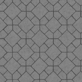 Textures   -   ARCHITECTURE   -   PAVING OUTDOOR   -   Concrete   -   Blocks mixed  - Paving concrete mixed size texture seamless 05572 - Displacement