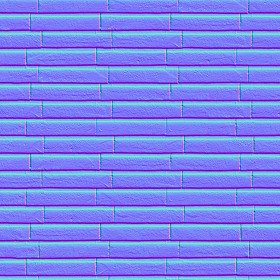 Textures   -   ARCHITECTURE   -   WALLS TILE OUTSIDE  - wall cladding bricks PBR texture seamless 21460 - Normal