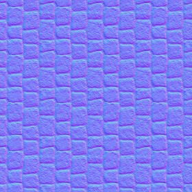 Textures   -   ARCHITECTURE   -   ROADS   -   Paving streets   -   Cobblestone  - Street cotto paving cobblestone texture seamless 17012 - Normal