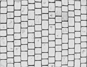 Textures   -   ARCHITECTURE   -   ROADS   -   Paving streets   -   Cobblestone  - Street paving cobblestone texture seamless 18095 - Bump