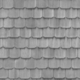 Textures   -   ARCHITECTURE   -   ROOFINGS   -   Shingles wood  - Wood shingle roof texture seamless 20872 - Displacement