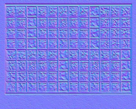 Textures   -   ARCHITECTURE   -   CONCRETE   -   Plates   -   Clean  - Concrete wall with blocks glass texture seamless 19020 - Normal