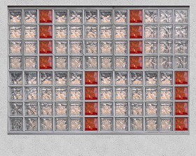 Textures   -   ARCHITECTURE   -   CONCRETE   -   Plates   -   Clean  - Concrete wall with blocks glass texture seamless 19020 (seamless)