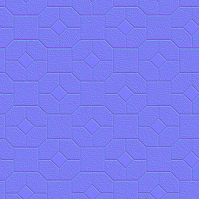 Textures   -   ARCHITECTURE   -   PAVING OUTDOOR   -   Pavers stone   -   Blocks mixed  - Pavers stone mixed size texture seamless 06199 - Normal