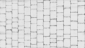 Textures   -   ARCHITECTURE   -   ROADS   -   Paving streets   -   Cobblestone  - Street paving cobblestone texture seamless 18097 - Bump
