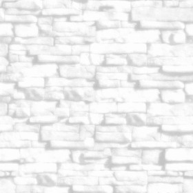 Wall of white river stones texture seamless 20831