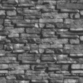 Textures   -   ARCHITECTURE   -   STONES WALLS   -   Stone blocks  - Retaining wall stone blocks texture seamless 20885 - Displacement