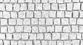 Textures   -   ARCHITECTURE   -   ROADS   -   Paving streets   -   Cobblestone  - Street paving cobblestone texture seamless 19350 - Bump