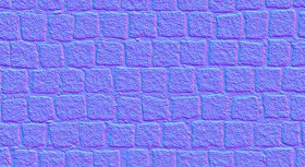 Textures   -   ARCHITECTURE   -   ROADS   -   Paving streets   -   Cobblestone  - Street paving cobblestone texture seamless 19350 - Normal