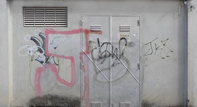 Textures   -   ARCHITECTURE   -   CONCRETE   -   Bare   -   Dirty walls  - Dirty concrete wall with door texture 17772