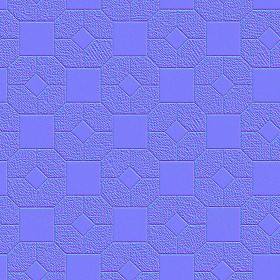 Textures   -   ARCHITECTURE   -   PAVING OUTDOOR   -   Pavers stone   -   Blocks mixed  - Pavers stone mixed size texture seamless 06205 - Normal
