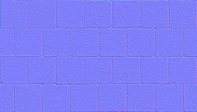 Textures   -   ARCHITECTURE   -   PAVING OUTDOOR   -   Concrete   -   Blocks regular  - Paving outdoor concrete regular block texture seamless 05744 - Normal