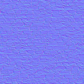 Textures   -   ARCHITECTURE   -   BRICKS   -   Damaged bricks  - Damaged bricks texture seamless 00113 - Normal