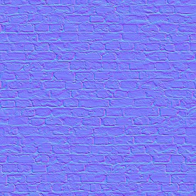 Textures   -   ARCHITECTURE   -   BRICKS   -   Damaged bricks  - Damaged bricks texture seamless 00113 - Normal