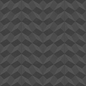 Textures   -   ARCHITECTURE   -   TILES INTERIOR   -   Marble tiles   -   Marble geometric patterns  - Illusion black white marble floor tile texture seamless 21129 - Specular