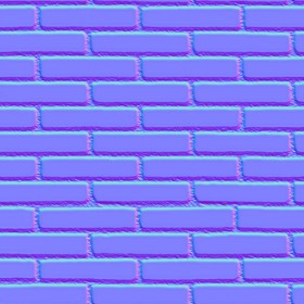 Textures   -   ARCHITECTURE   -   BRICKS   -   Colored Bricks   -   Smooth  - Texture colored bricks smooth seamless 00063 - Normal