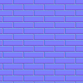Textures   -   ARCHITECTURE   -   BRICKS   -   White Bricks  - White bricks texture seamless 00501 - Normal