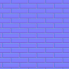 Textures   -   ARCHITECTURE   -   BRICKS   -   White Bricks  - White bricks texture seamless 00501 - Normal