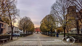 Textures   -   BACKGROUNDS &amp; LANDSCAPES   -   CITY &amp; TOWNS  - Landscape with tree lined avenue hdr 20991