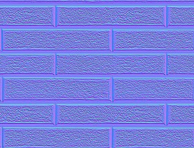Textures   -   ARCHITECTURE   -   CONCRETE   -   Plates   -   Clean  - Cinder blocks building facade painted texture seamless 19775 - Normal