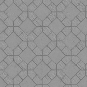 Textures   -   ARCHITECTURE   -   PAVING OUTDOOR   -   Pavers stone   -   Blocks mixed  - Pavers stone regular blocks texture seamless 06210 - Displacement