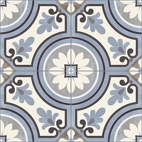 Textures  - cementine tiles Pbr texture seamless 22118
