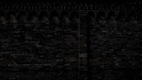 Textures   -   ARCHITECTURE   -   BRICKS   -   Old bricks  - Italy old fence bricks cut out texture horizontal seamless 18106 - Specular