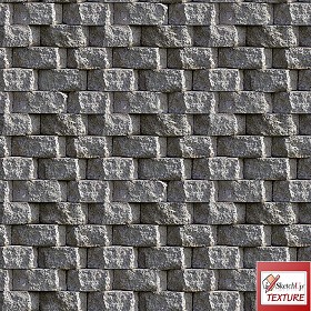 Textures   -   ARCHITECTURE   -   CONCRETE   -   Plates   -  Clean - Concrete retaining wall blocks texture seamless 20491