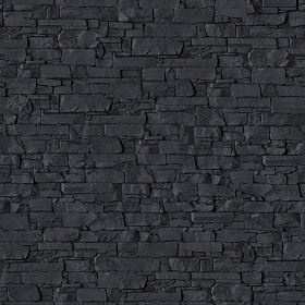 Textures   -   ARCHITECTURE   -   STONES WALLS   -   Claddings stone   -  Interior - Black wall covering PBR texture seamless DEMO 21930