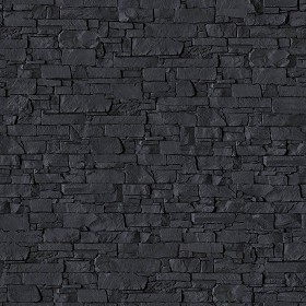 Textures   -   ARCHITECTURE   -   STONES WALLS   -   Claddings stone   -   Interior  - Black wall covering PBR texture seamless DEMO 21930 (seamless)