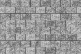 Textures   -   ARCHITECTURE   -   STONES WALLS   -   Stone blocks  - retaining wall stone blocks texture seamless 21354 - Displacement