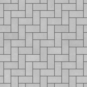 Textures   -   ARCHITECTURE   -   PAVING OUTDOOR   -   Concrete   -   Herringbone  - Concrete paving herringbone outdoor texture seamless 05803 - Displacement