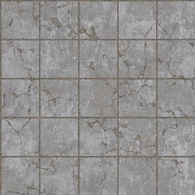 Textures   -   ARCHITECTURE   -   PAVING OUTDOOR   -   Concrete   -  Blocks damaged - Concrete paving outdoor damaged texture seamless 05492