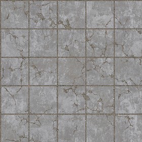 Textures   -   ARCHITECTURE   -   PAVING OUTDOOR   -   Concrete   -   Blocks damaged  - Concrete paving outdoor damaged texture seamless 05492 (seamless)