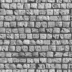 Textures   -   ARCHITECTURE   -   STONES WALLS   -   Stone blocks  - Ancient stone wall of Turkey texture seamless 21402 - Bump