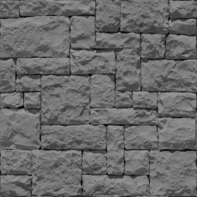 Textures   -   ARCHITECTURE   -   STONES WALLS   -   Stone blocks  - stone block wall pbr texture seamless 22198 - Displacement
