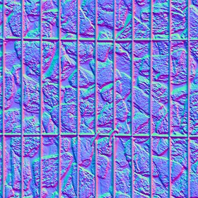 Textures   -   ARCHITECTURE   -   STONES WALLS   -   Stone blocks  - gabion retaining Stone wall pbr texture seamless 22383 - Normal