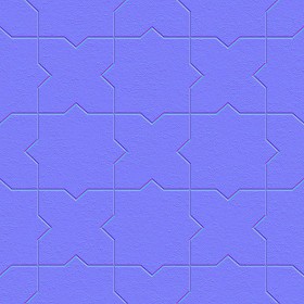 Textures   -   ARCHITECTURE   -   TILES INTERIOR   -   Terracotta tiles  - terracotta floor tile PBR texture seamless 21815 - Normal