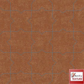 Textures   -   ARCHITECTURE   -   TILES INTERIOR   -   Terracotta tiles  - terracotta floor tile PBR texture seamless 21815 (seamless)