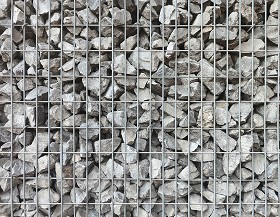 Textures  - gabion retaining Stone wall pbr texture seamless 22384