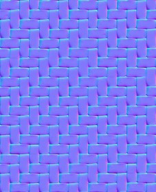 Textures   -   ARCHITECTURE   -   TILES INTERIOR   -   Mosaico   -   Mixed format  - Herringbone mosaic tile texture seamless 15668 - Normal