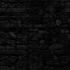 Textures   -   ARCHITECTURE   -   STONES WALLS   -   Stone blocks  - gabion retaining Stone wall pbr texture seamless 22385 - Specular