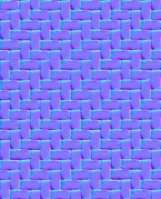 Textures   -   ARCHITECTURE   -   TILES INTERIOR   -   Mosaico   -   Mixed format  - Herringbone mosaic tile texture seamless 15669 - Normal