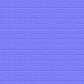 Textures   -   ARCHITECTURE   -   PAVING OUTDOOR   -   Concrete   -   Blocks regular  - Paving outdoor concrete regular block texture seamless 05761 - Normal