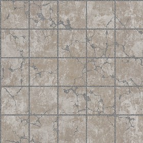 Textures   -   ARCHITECTURE   -   PAVING OUTDOOR   -   Concrete   -   Blocks damaged  - Concrete paving outdoor damaged texture seamless 05493 (seamless)