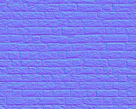 Textures   -   ARCHITECTURE   -   BRICKS   -   Damaged bricks  - Damaged bricks texture seamless 00115 - Normal